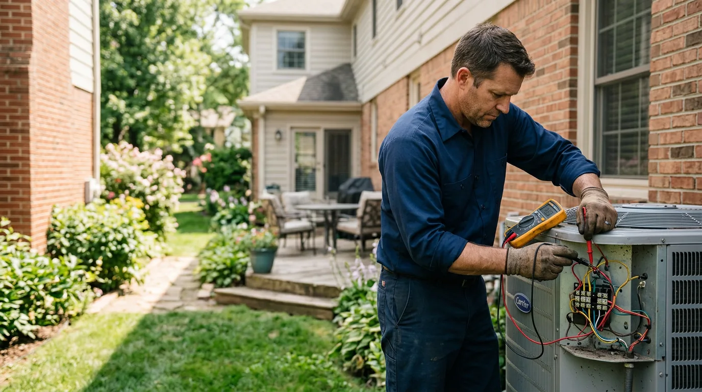 HVAC technician working near East Lynne, MO